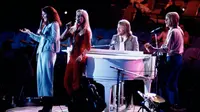 ABBA, grup era 1970/1980-an. (AP Photo/Ron Frehm)