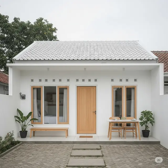 Inspirasi Rumah Sederhana di Kampung. Foto: Gemini