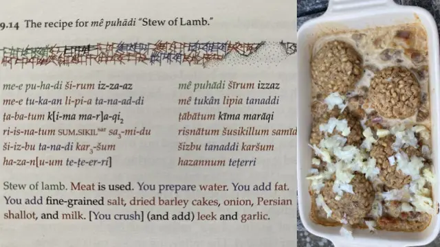 Pria Ini Mencoba Memasak Resep Masakan yang Telah Berusia 4000 Tahun. (Sumber: Twitter/Bill_Sutherland)