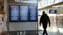 Pemandangan di dalam Bandara Nasional Ronald Reagan Washington, di Arlington, Virginia, pada 30 Januari 2025. (ANDREW CABALLERO-REYNOLDS/AFP)