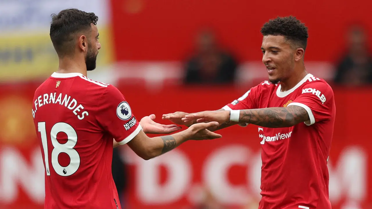 Foto: Penampilan Perdana Jadon Sancho Bersama Manchester United di Liga Inggris
