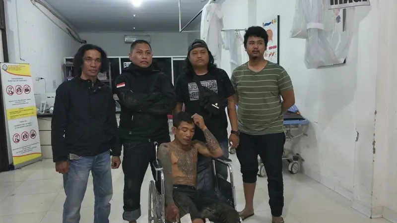 Belum genap sepekan bebas, garong bertato di Makassar kembali tertangkap (Liputan6.com/ Eka Hakim)