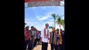 Presiden Joko Widodo saat berada di perbatasan Indonesia - Timor Leste, NTT, Sabtu (20/12/2014). (Rumgapres/Agus Suparto)