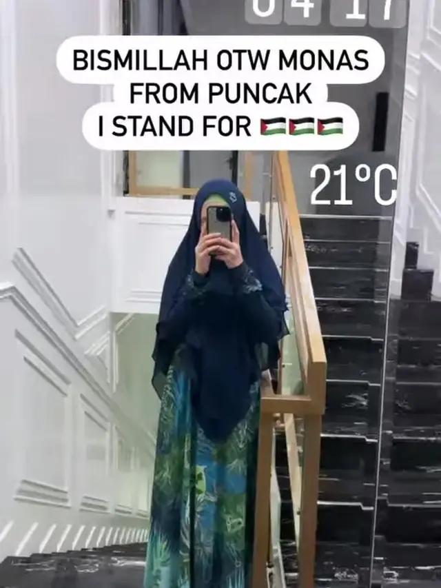 Kartika Putri ikut aksi bela Palestina