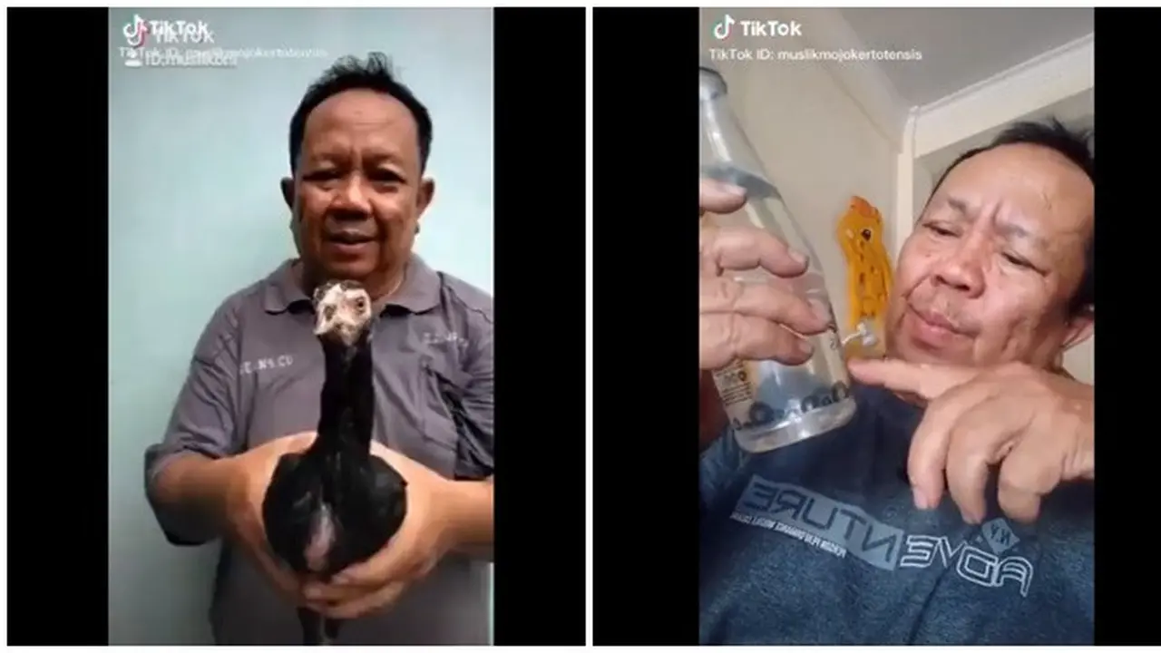 Viral Video Bapak Muslik Main Tik Tok, Ini 6 Aksinya yang Bikin Ngakak