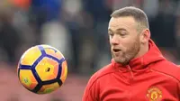 Striker Manchester United asal Inggris, Wayne Rooney. (AFP/Lindsey Parnaby)