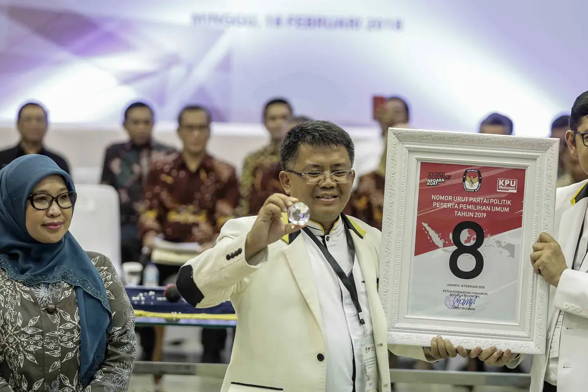 Ingat, Ini Daftar Nomor Urut 14 Parpol Peserta Pemilu 2019