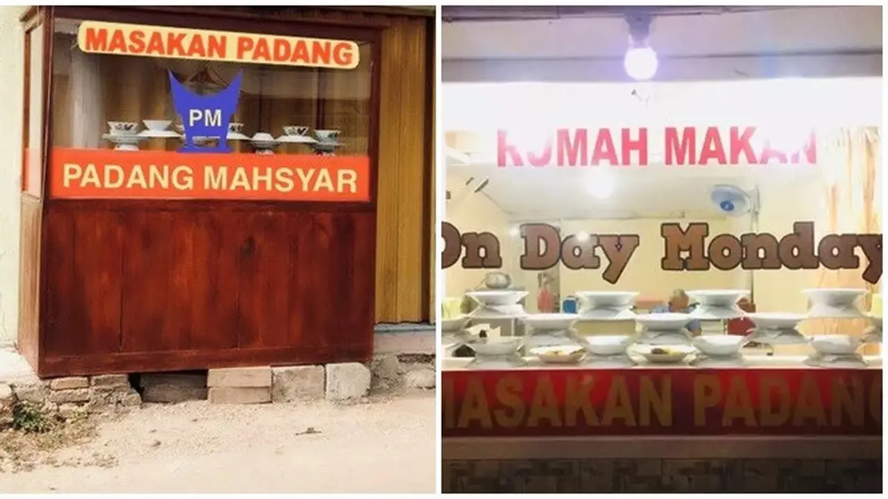 6 Nama Warung Nasi Padang Ini Nyeleneh, Ciri Khasnya Jadi Hilang
