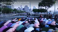 Ratusan umat Islam di Amerika Serikat menggelar istigasah atau doa bersama untuk para korban Oralndo. 