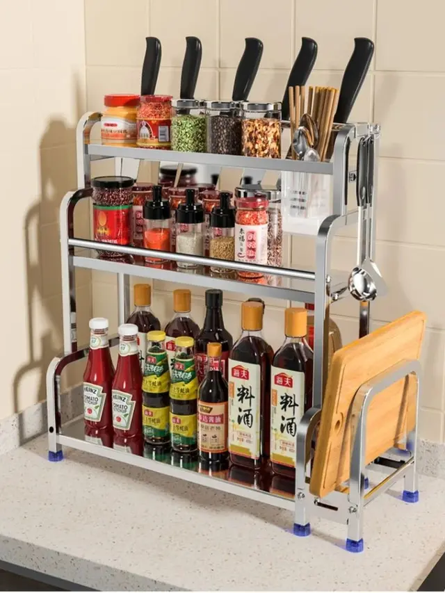 5 Rekomendasi Desain Rak Dapur Minimalis, Buat Ruang Masak Jadi Rapi ...