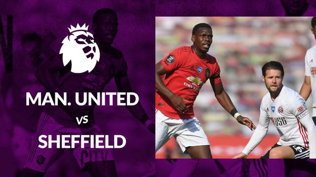 Berita motion grafis statistik Manchester United vs Sheffield United pada lanjutan Premier League 2019-2020 pekan ke-31.