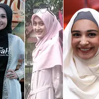 Banyak selebriti Indonesia takut akan pekerjaannya didunia entertainmen lantaran mengenakan hijab. Tapi tidak sedikit juga yang memantabkan hatinya untuk menutup auratnya.(dok. Bintang.com)