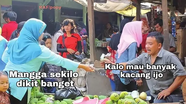 6 Editan Percakapan Penjual dan Pembeli di Pasar ala Netizen Ini Bikin Ngakak