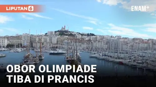 VIDEO: Pesta Spektakuler di Marseille Menyambut Obor Olimpiade 2024