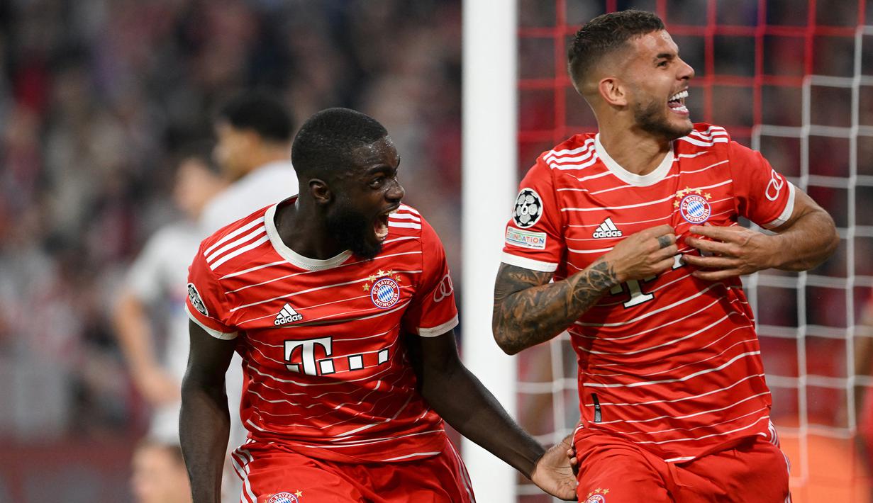 Lucas Hernandez. Bek tengah Bayern Munchen berusia 26 tahun ini terancam tidak akan tampil bersama Timnas Prancis di Piala Dunia 2022 Qatar yang akan menjadi Piala Dunia keduanya setelah edisi 2018. Saat ini ia tengah mengalami cedera robek otot kaki yang didapatnya usai Bayern Munchen menang 2-0 atas Barcelona di matchday ke-2 fase Grup C Liga Champions 2022/2023 (13/9/2022). (AFP/Christof Stache)