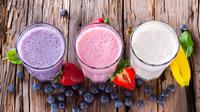 Jika Anda memesan segelas ice blended campuran buah-buahan atau sayur dengan menambahkan cokelat, kacang-kacangan, frozen yoghurt, dan sirup serta disajikan dalam gelas ukuran besar, smoothies yang tadinya sehat akan menjadi perusak diet Anda. (Istimewa)