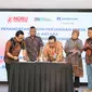 Jamkrindo melakukan penandatanganan kerja sama penjaminan kredit usaha rakyat (KUR) dan KUR online dengan dengan PT Bank Nationalnobu Tbk atau Bank Nobu (dok: Jamkrindo)