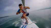 Mengintip Aksi Dani Pedrosa Bermain Wakeboarding 