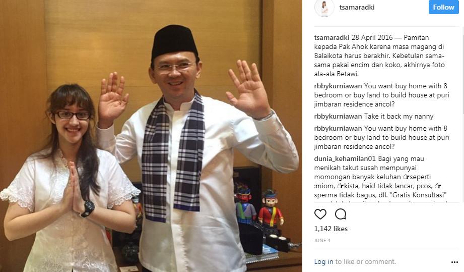 Tsamara Amany (Foto: akun instagram @tsamaradki)