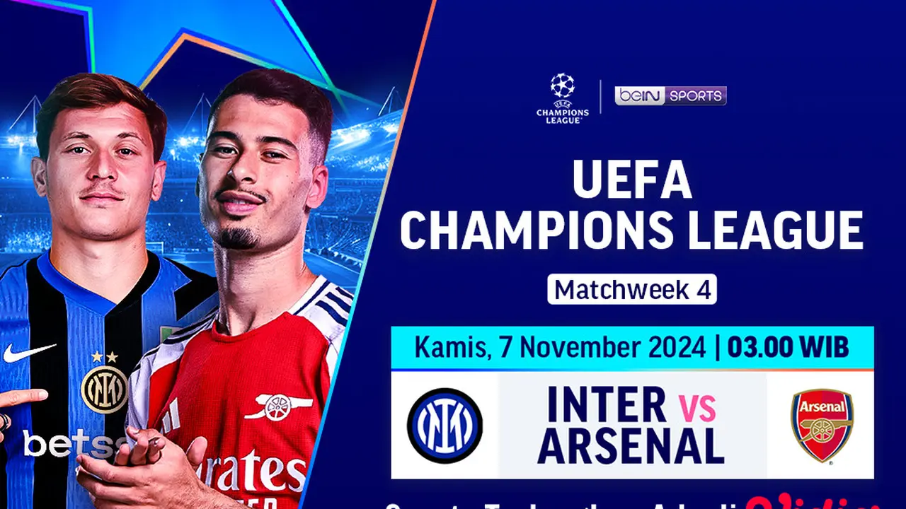 Pertandingan Liga Champion: Inter Milan vs Arsenal Pekan Ini di Vidio