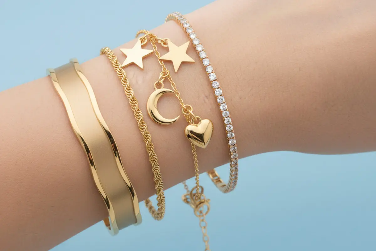 Gelang Emas 18 Karat Italy Model Terbaru Investasi. Gemini