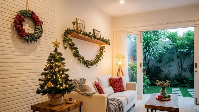 8 Tips Dekorasi Liburan Natal yang Bikin Ruangan Kecil Terasa Lega dan Meriah