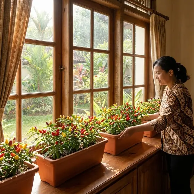 Ide Kebun Cabai di Dalam Ruangan