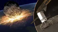 Ilustrasi: NASA punya misi gunakan robot untuk halau asteroid (sumber: mirror.co.uk) 