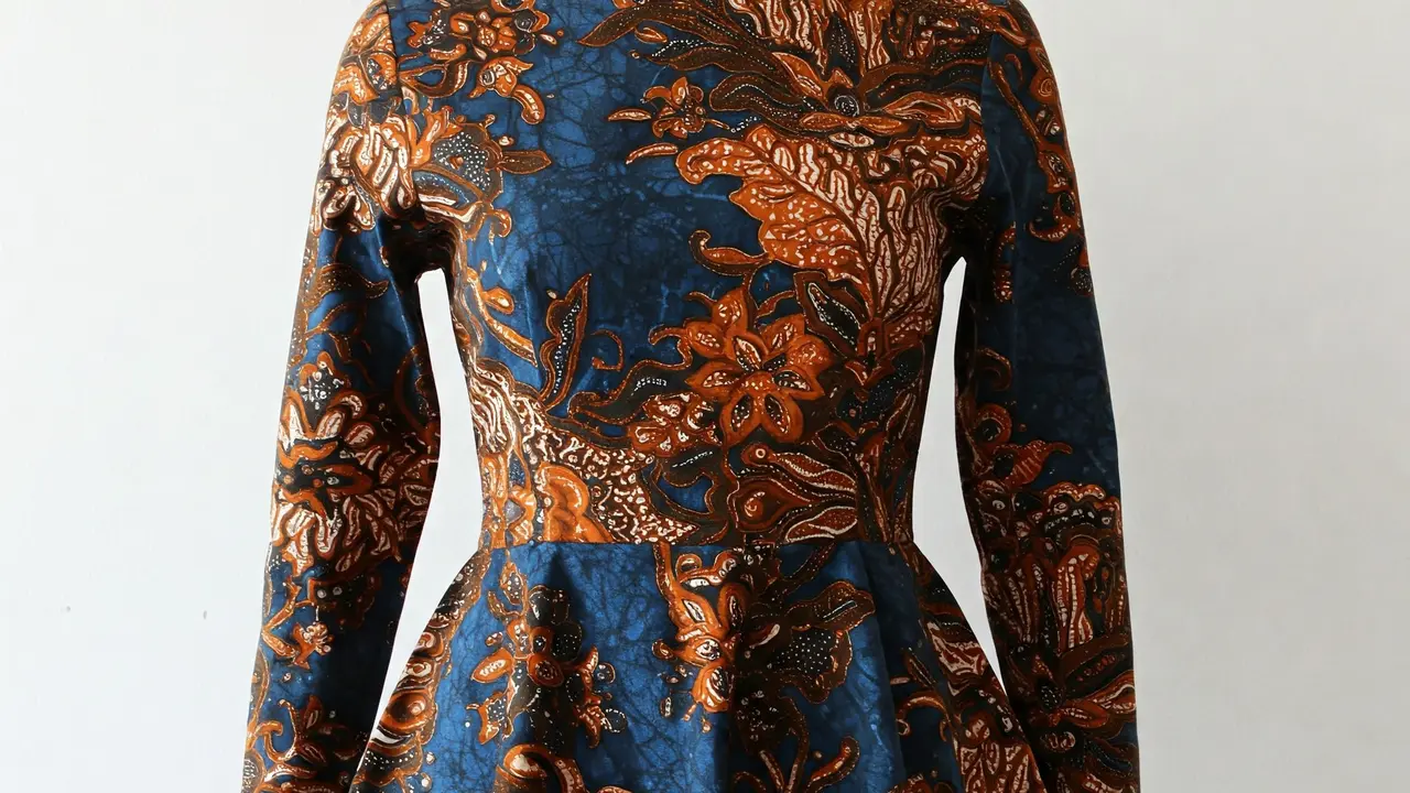 Model Baju Batik Atasan Wanita Lengan Panjang Modern