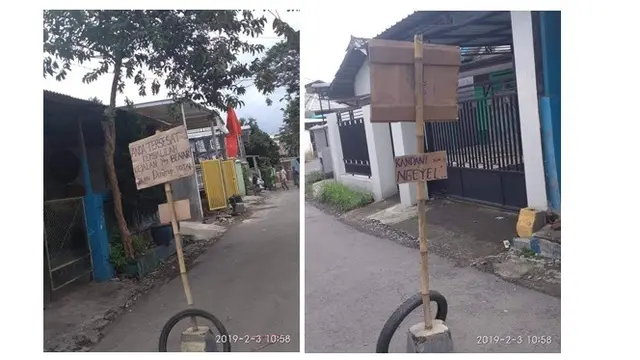 Papan peringatan (Sumber: Twitter/@flutulang__)