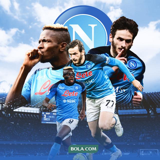 Napoli - Victor Osimhen dan Khvicha