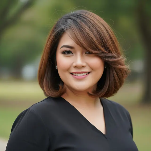 9 Potongan Rambut Wanita Gemuk Umur 30 Agar Terlihat Tirus