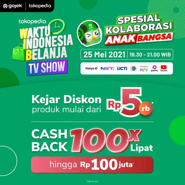 Tokopedia Waktu Indonesia Belanja TV Show.