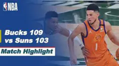 Cover Highlights Pertandingan Final NBA Game 4  Milwaukee Bucks Vs Phoenix Suns, Kamis (15/7/2021)