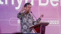 Menteri Kesehatan RI Budi Gunadi Sadikin memberikan keynote speech dalam acara 'Health Outlook 2023' di Jakarta pada 22 Februari 2023. (Dok Kementerian Kesehatan RI)