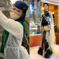 Sinar Wulandari Palembai dari putri Indonesia ke pramugari Arab, credit: Sinar Wulandari Palembai