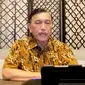 Menko Kemaritiman dan Investasi Luhut Binsar Pandjaitan saat konferensi pers evaluasi perpanjangan PPKM level.