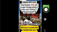 Tangkapan layar klaim video anggota DPR ricuh saat sidang RUU Perampasan Aset.