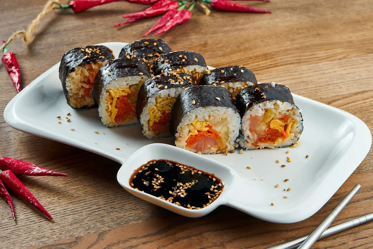 kimbap tanpa sayur