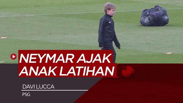 Berita Video Usai Pulih, Neymar Ajak Anak Latihan Bersama PSG
