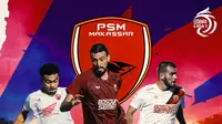 PSM Makassar - Wiljan Pluim, Yakob Sayuri, Everton - Persija Jakarta Vs PSM Makassar (Bola.com/Adreanus Titus)
