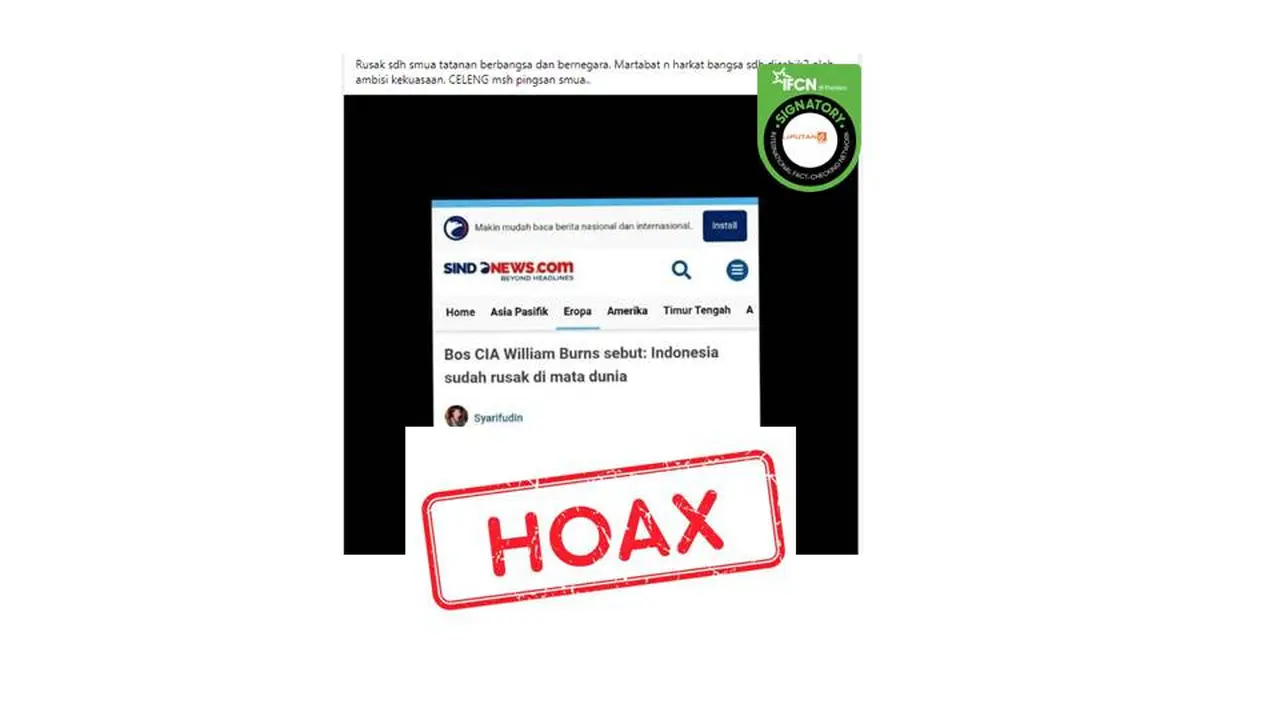 Cek fakta bos CIA