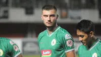 Striker PSS Sleman, Yevhen Bokhasvili. (Bola.com/Vincentius Atmaja)