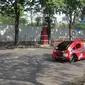 Pendawa Urban Concept, mobil single seat hemat bahan bakar karya mahasiswa Unnes Semarang. (foto: Liputan6.com/niken/edhie prayitno ige)