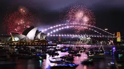 Sydney salah satu kota besar dunia yang menyambut tahun baru dengan pesta. (Dan Himbrechts/AAP Image via AP)