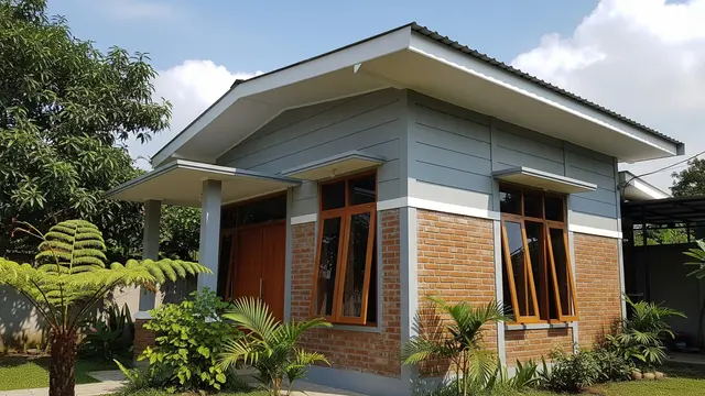 Warna Cat Rumah Tembok Bata Merah agar Tidak Menyerap Panas/Gemini AI