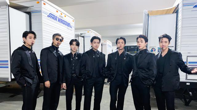 BTS di Grammy Awards 2022. (Twitter/ bts_bighit)