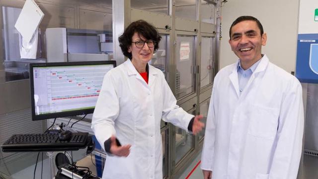 Dr Ugur Sahin dan istrinya, Dr Ozlem Tureci