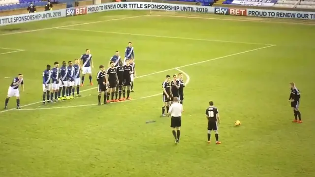 Kejadian unik terjadi pada laga Divisi Championship antara Birmingham City melawan Brentford, di St Andrew's Stadium, 