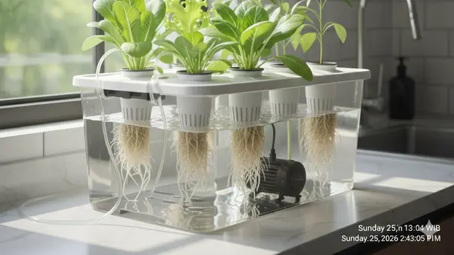 Ide Kebun Rumahan Tanaman Cabai Campur Sayur Dapur. AI
